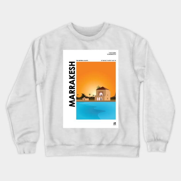 I HAVE BEEN TO MOROCCO - MARRAKESH Crewneck Sweatshirt by wabaaz